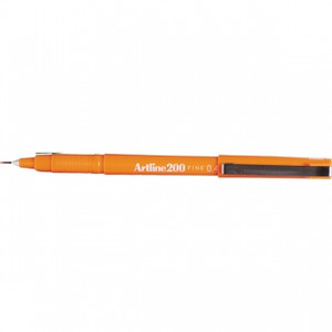 ARTLINE 200 FINELINER PENS 0.4mm Orange (Box of 12)