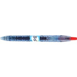 PILOT BEGREEN B2P RETRACTABLE GEL PEN Fine Red Bx10