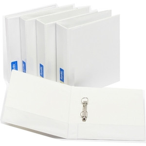 Bantex Standard Insert Ring Binder PP A4 2D Ring 50mm - White (2733-207)