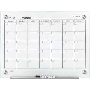 QUARTET INFINITY GLASS BOARD 895x635mm Calendar White Office Series *** ETA mid April ***