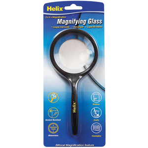 HELIX MAGNIFYING GLASS SINGLE Handheld 2x and 4x