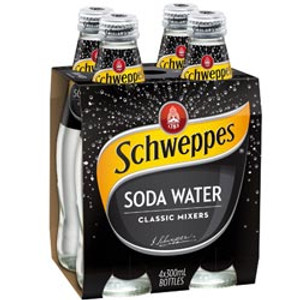 SCHWEPPES Soda Water 300ml Carton of 24