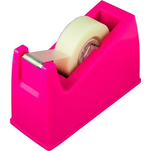 OSMER SMALL TAPE DISPENSER - HOT PINK