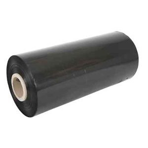 GUSSPAK STRETCH WRAP FILM MACHINE ROLL Black 25um x 500mm x 1305mtr 76mm core - Pallet of 50 (Forklift unload only - additional fees will apply if hand unloading is required)