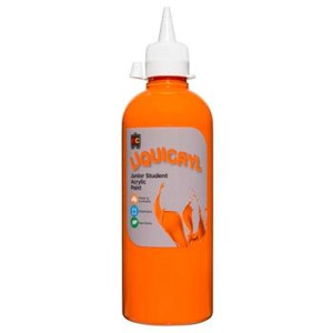 LIQUICRYL JUNIOR STUDENT ACRYLIC 500ML ORANGE