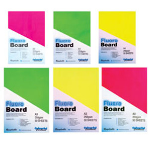 COLOURFUL CARDBOARD FLUOROBOARD 508x635mm Pink (Pack of 25) *** While Stocks Last ***