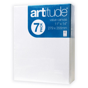 Artitude Canvas 11x14 Inch Thin Edge Pack of 7