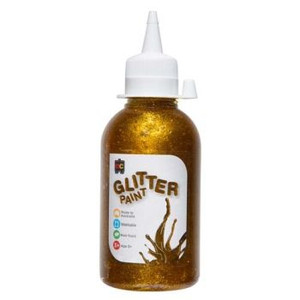 GLITTER PAINT 250ML GOLD