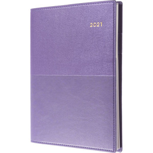 COLLINS VANESSA SERIES #345 DIARY A4 Week to an Opening Purple (2024)