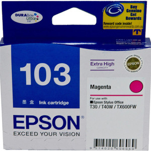 EPSON STYLUS NO103 T40W/TX600FW/T30/40W HY BLACK - Melbourne Office Supplies