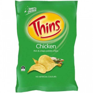 THINS POTATO CHIPS Chicken 175gm x 12