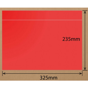 RED INVOICE ENVELOPES A4 SIZE WITH NO PRINT 325mm x 235mm, Carton of 500