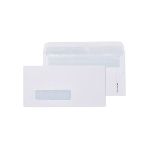 ENVELOPE SELF SEAL WINDOW SECRETIVE EASY OPEN DL 110X220MM BOX 500