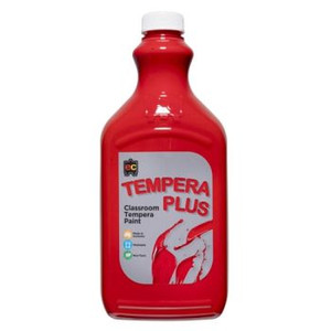 TEMPERA PLUS CLASSROOM PAINT 2L BRILLIANT RED