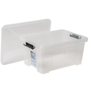 PLASTIC STORAGE BOX 15L (380mm x 286mm x 196mm) *** While Stocks Last ***