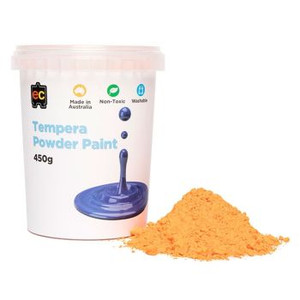 TEMPERA POWDER 450GM ORANGE