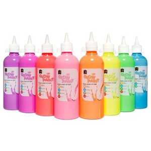 UV GLOW PAINT 500ML SET 8