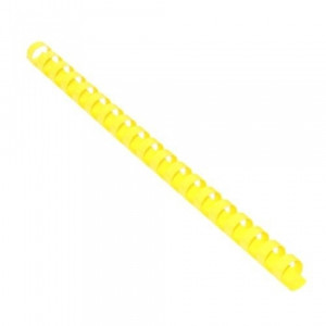 PLASTIC BINDING COMB 6mm 21Ring Yellow Bx100