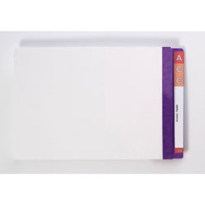 AVERY LATERAL FILES Foolscap White Purple Mylar Tab, Bx100