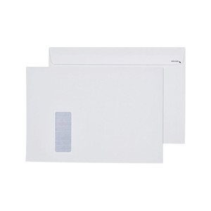 ENVELOPE STRIP SEAL WHITE EASY OPEN WINDOW SECRETIVE BOOKLET MAILER C4 BOX 250 ** ETA 6/6/2024 **