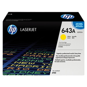 HP 643A YELLOW ORIGINAL LASERJET TONER CARTRIDGE (Q5952A) Suits LaserJet 4700