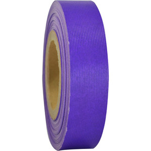 RAINBOW STRIPPING ROLL RIBBED 25mmx30m Purple