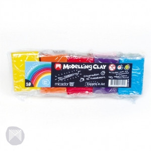 MICADOR COLOURFUN SUPER MODELLING CLAY Assorted Colours 10 x 50g