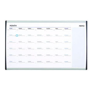 QUARTET ARC CALENDARBOARD Cubicle 760x460mm