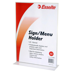 ESSELTE SIGN MENU HOLDER A3 Double Sided Portrait