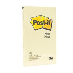 POST-IT 659 NOTES ORIGINAL 100Shts 98x149mm Yellow (Each) ***While Stock Lasts***