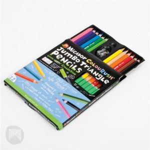 MICADOR COLOURUSH JUMBO TRIANGLE PENCILS Assorted 12s (sub with OS-JUM12C)