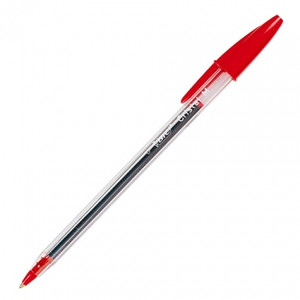 BIC CRISTAL BALLPOINT PEN Medium Red, Bx12 954378