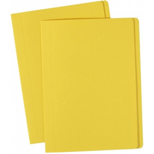 AVERY COLOURED MANILLA FOLDERS A4 Yellow, Bx100