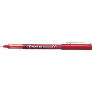 PILOT HI-TECPOINT PEN BX-V5 (0.5mm Tip 0.3mm Line) Extra Fine Red (Pack of 12)