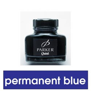 PARKER QUINK FOUNTAIN PEN INK Permanent Blue 57cc 1950376