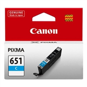 CANON CLI-651 ORIGINAL CYAN INK CARTRIDGE Suits Pixma iP7260 / MG5460 / MG6360 / MX926