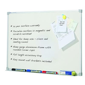 PENRITE PORCELAIN WHITEBOARDS Magnetic 1500x1200mm QTPWI151A