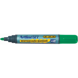 ARTLINE 517/577 DRYSAFE WHITEBOARD MARKERS Green Bx12