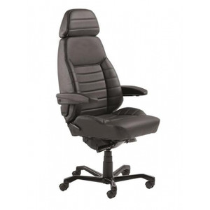 EXECUTIVE CHAIR BLACK HAVANA CLOTH