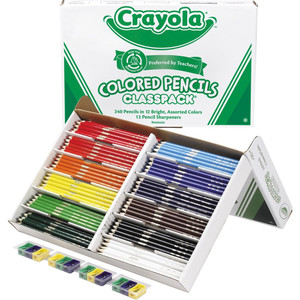 CRAYOLA COLORED PENCILS 240 Asst Classpack 12 Colors 68 7506  ( 68 8030 )