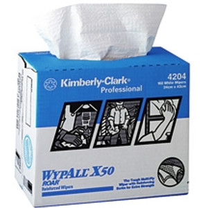 WYPALL X50 POP-UP WIPERS 24CM X 42CM 4204 White, Individual Box of 160 Wipers (Minimum order Quantity 4)