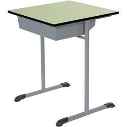 T-LEG TUB DESK 600x600mm Fixed Height  *** Custom Made - ETA 6-8 weeks from time of order ***