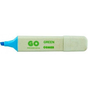 OSMER RECYCLED HIGHLIGHTER Chisel Tip, Blue