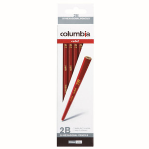 COLUMBIA CADET PENCIL Hexagon 2B (Pack of 20)