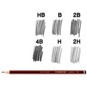 STAEDTLER 110 TRADITION PENCILS 2B (Box of 12)