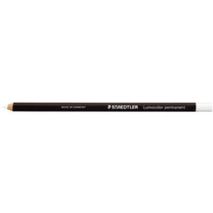 Staedtler 108 Glasochrom Pencil Lumocolour Permanent - White, Box of 12