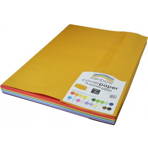 RAINBOW COVER PAPER 125GSM 510mmx760mm Assorted (Pack of 250)