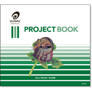 OLYMPIC PROJECT BOOK P521 273mm x 300mm, 24 Pages, 8mm Feint Ruled