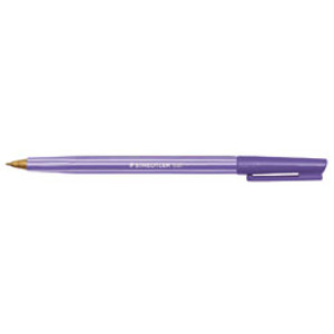 STAEDTLER STICK ICE COLOUR BALLPOINT PEN Medium Ice Purple Bx10