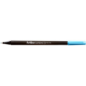 ARTLINE SUPREME FINELINER PENS 0.4mm Light Blue Pack of 12